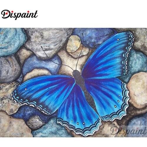 Dispaint Full Square/Round Drill 5D DIY Diamond Painting "Animal butterfly"3D Embroidery Cross Stitch Home Decor Gift A12330