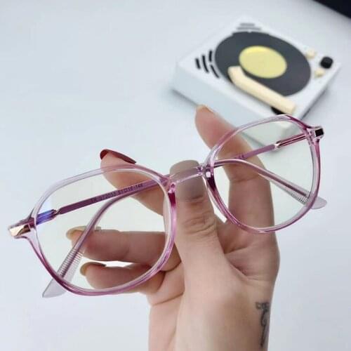 Anti-Blue Glasses Retro Metal Frame Glasses Men and Women General Goggles Comfortable TT@88