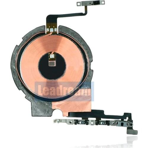 Original NFC Chip Wireless Charging Charger Panel Coil Sticker With Volume Button Flex Cable for iPhone 12 Mini / 12 Pro Max