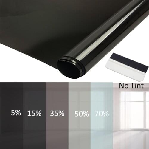 HOHOFILM Roll Black 5%VLT Window Tint Car Home Glass Sticker Solar Tint 99.9% UV Proof Window sticker Heat proof PET 10m/20m/30m