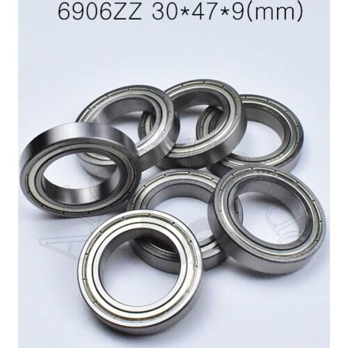 6906ZZ 30*47*9(mm) 1Piece free shipping bearings ABEC-5 Metal sealed bearing Thin wall bearing 6906 6906ZZ chrome steel bearing