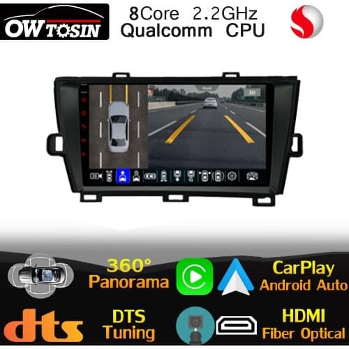 Qualcomm CPU Android For Toyota Prius XW30 2009-2017 HDMI Car Multimedia Player GPS Radio 360 Camera 4G LTE Head Unit Stereo DSP