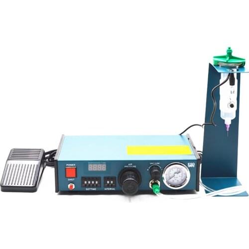 220V Professional Precise Digital Auto Glue Dispenser Solder Paste Liquid Controller Glue Dropper Fluid Dispenser 983A 0.0001ML