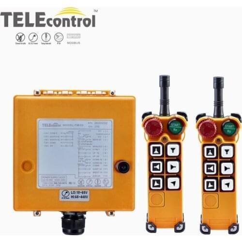 Industrial Remote Control F26-C2 Crane Lift Button Switch 6 buttons 1 receiver 2 transmitters for hoist crane