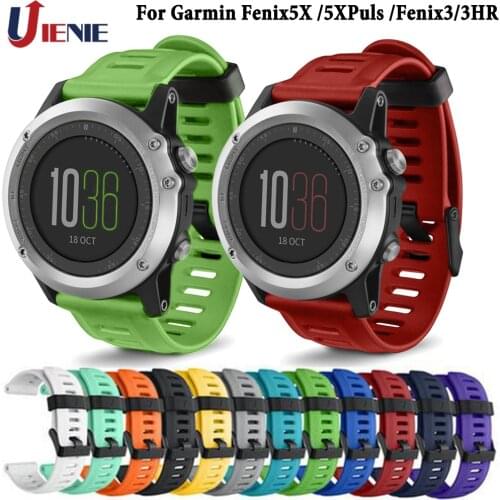 Watchband Straps for Garmin Fenix 5X/6X/5XPlus/Fenix 3/ 3HR Smart Watch Silicone Band 26mm Wristband Bracelet Replacement Strap