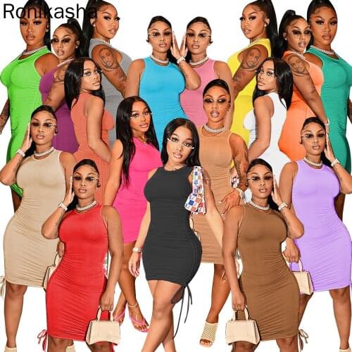 Короткие летние платья RoniKasha China At AliExpress