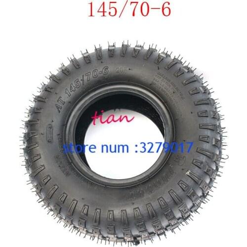 2PCS 2019 hot sale 6 Inch ATV Tubeless Tires 145/70-6 Fit for Four Wheel Vehcile 50cc 70cc 110cc Small ATV Front or Rear Wheels