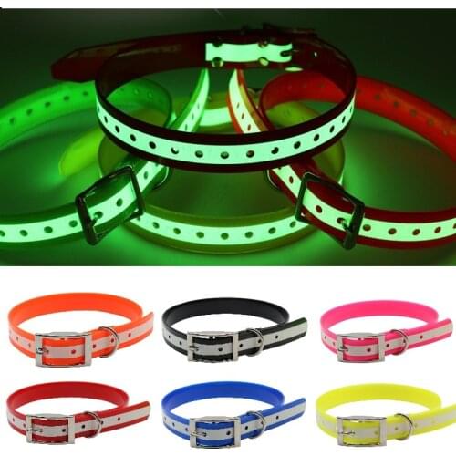 Pet Supplies TPU Luminous Dog Collar Waterproof Adjustable Night Glowing Night Safety Collars Deodorant Clean and Easy To Clean