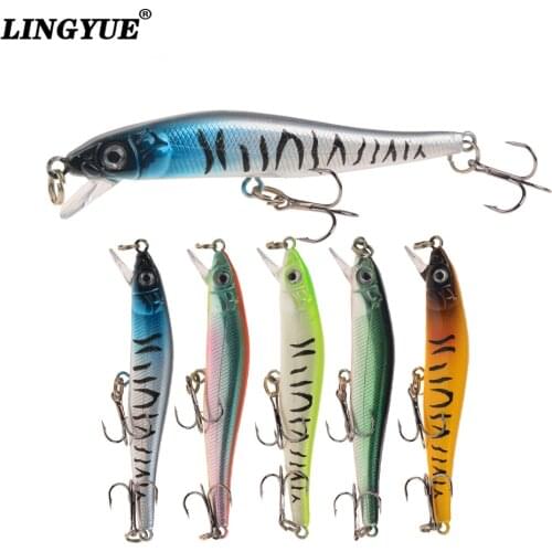 8cm 5g Light Minnow Fishing Lure Hard Topwater Crankbait Plastic Wobbler Isca Artificial Fishing Bait Tight Leurre