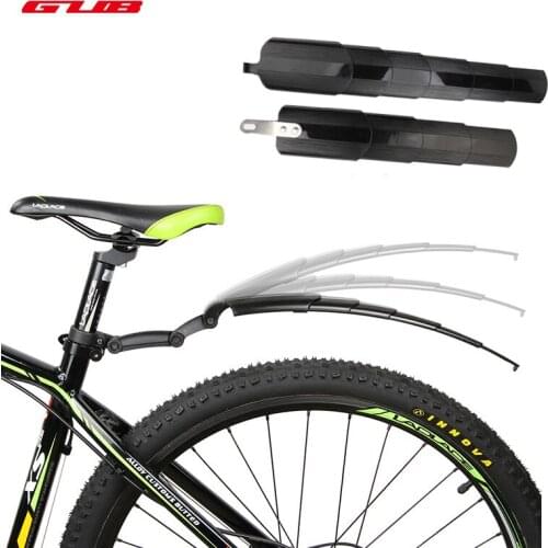 1 Pair Telescopic Bicycle Fenders Plastic adjustable MTB Mountain Road Bike Mudguard cycling Front Rear Fender Bike Accessories