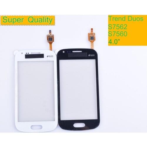 10Pcs/lot For Samsung Galaxy Trend DUOS S7560 S7562 GT-S7562 7562 7560 Touch Screen Panel Sensor Digitizer Front Touchscreen