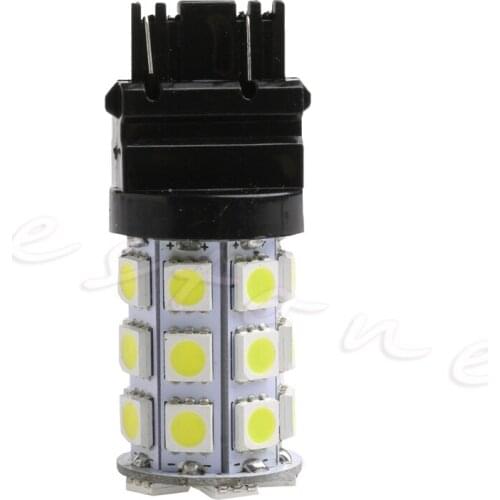 12V 3157 27SMD 5050 Reverse Brake Turn Tail Back Up LED Light Bulb White Lamp T3EF