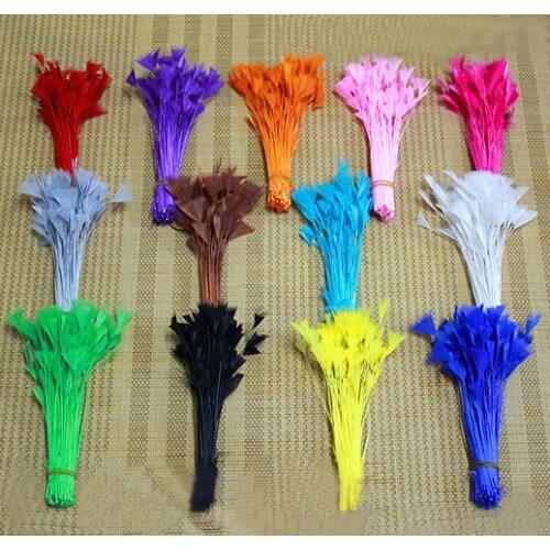 200PCS/LOT 10-15cm Feather Stripped Turkey Bunch - Multicolor - Craft Millinery Fly Fishing,marabou,turkey feather