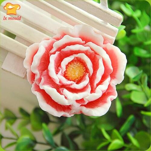 3D Rose Soap Mould DIY Flower Cake Chocolate Candy Craft Silicone Molds Tools