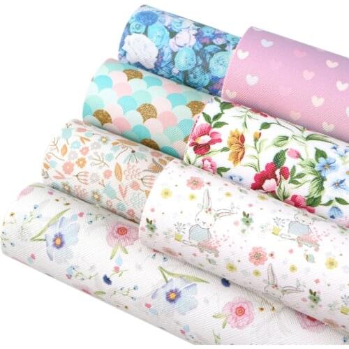 David accessories 20*33cm flower Synthetic leather fabric hair bow diy decoration crafts 1piece, DIY handmade materials,1Yc3493