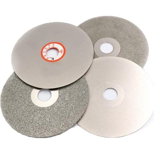 4" inch Grit 36- 3000 Diamond Grinding Disc Wheel Coated Flat Lap Disk Lapidary Tools for Sharpening Diamond Blades Gemstone