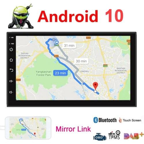 Android 9.1 2 Din Car radio Multimedia Video Player Universal auto Stereo GPS Navigation MAP 7 Inch Bluetooth 1024x600 player