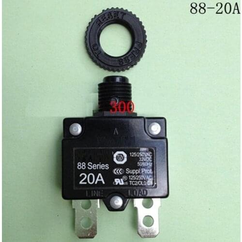Free Shipping 20A 125VAC 250VAC 32VDC circuit breaker 88 series residual Current earth leakage