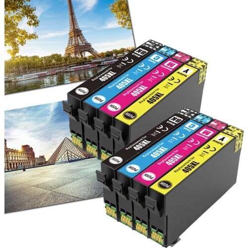 Caidi 405XL E-405XL Compatible for EPSON C13T05H14010 ink cartridge suit for Epson WorkForce Pro WF-3820DWF/WF-3825DWF etc.8PK