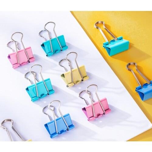 Deli 8554 Color Long Tail Ticket Holder / Business Office / Student/ Stationery Clip / Swallow Tail Clip 25mm 48 Pieces / Box