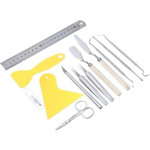 DIY Dried Flower Craft Vinyl Weeding Basic Set Scrapbooking Silhouettes Cameos Lettering Vinyl Weeding Tools 18PCS/KIT