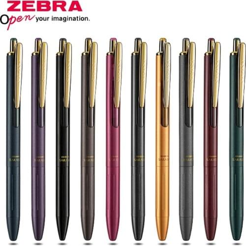 1pcs Japanese Zebra Limited Edition SARASA Metal Retro Series JJ56 Push Gel Pen 11 Color Pens JJ56 for Students