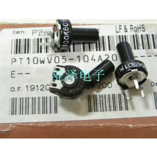 2pcs Imported Spanish PIHER trimmer potentiometer PT10-100K horizontal hexagonal hole with handle