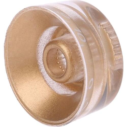 1pc Knob Button Volume Tone Control For LP Electric Guitar Bass Parts Golden White Numerals