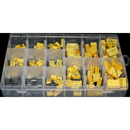 150pcs/box 150value x 10pcs X2 275VAC Safety Capacitor Assorted Kit 0.022uF - 0.68uF Polypropylene film capacitor set