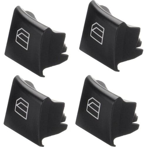 Mayitr 4pcs Master Window Switch Repair Button Caps 2518300290 2518300390 For Mercedes ML GL R Class W164 X164