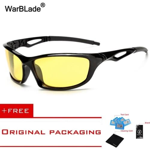 2018 Mens Polarized Sunglasses Vintage Square Night Driving Sun Glasses Unisex Rectangular HD Lens Eyewears 1003 WarBLade