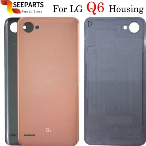 Original For LG Q6 M700 M700A G6 MINI M700 M700A G6 Mini M700N Back Battery Cover Door Rear Housing Case For LG Q6 Battery Cover
