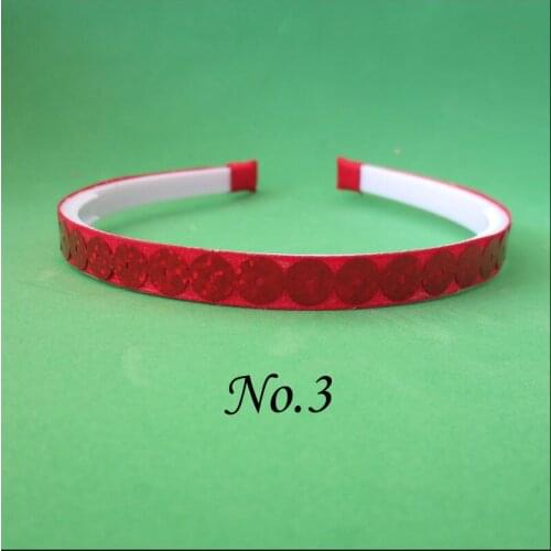 50 BLESSING Good Girl Boutique Modern Style Headband 10 MM Paillette Ribbon