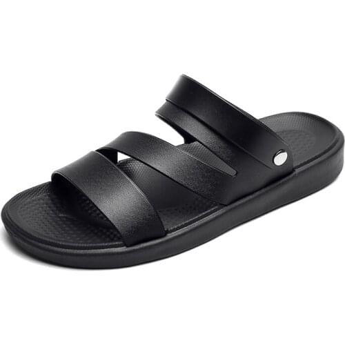 Men Shoes Summer Classic Slippers Artificial Leatherfor Sandals For Outdoor Casual Designer Garden Beach Zapatos De Hombre