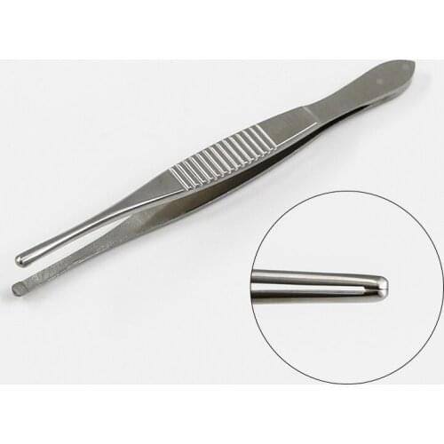 Shi Qiang Round Head Eyelash Tweezers 9 Cm Tweezers Three-hole Flat Head Tweezers Eyebrow Clip Eyebrow Tweezers Eyebrow Tweezers