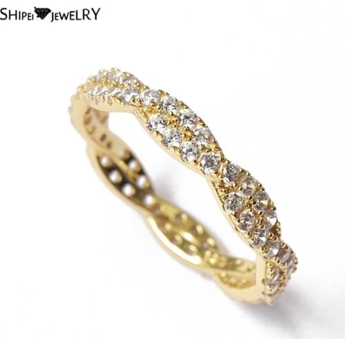 Shipei Luxury 925 Sterling Silver Created Moissanite Gemstone Party Vintage Full Diamond Ring For Women Fine Jewelry Wholesale