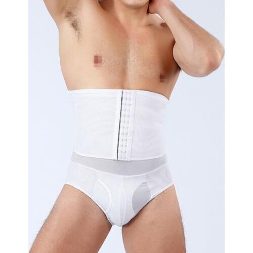Men Tummy Control Shorts High Waist Double Compression Slimming Underwear Body Shaper Seamless Belly Girdle Boxer Men Shapewear