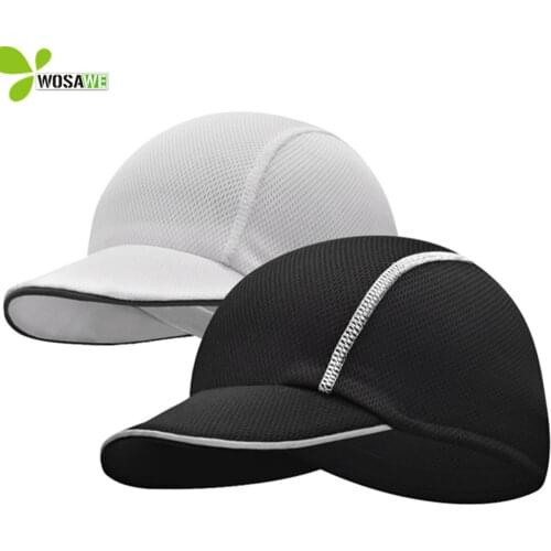 WOSAWE Reflective Breathable Cycling Cap Anti-Swear Headgear Ultralight Fishing Running Outdoor Sports Helmets Inner Liner Hat