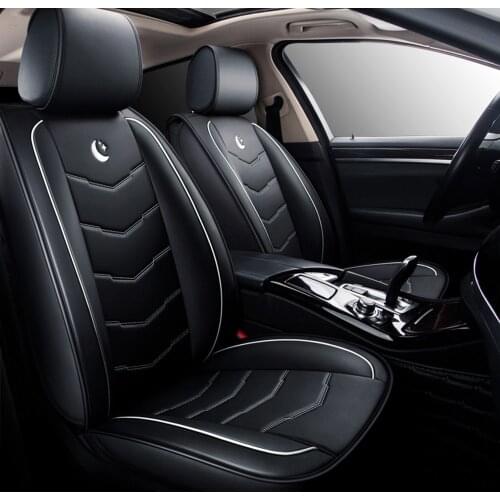 Universal Leather Car Seat Covers Full Set Cushion Protector Accessories for Volkswagen VW Golf 2 3 4 5 6 7 Passat b5 Polo Sedan