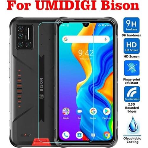 High Quality Full Glue Tempered Glass For UMIDIGI Bison Screen Protector protective film For UMI Bison Glass
