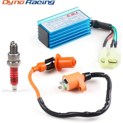 High Performance Racing Ignition Coil With Spark Plug With AC CDI GY6 50cc 125cc 150cc