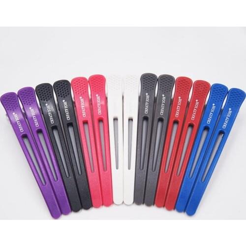 6pcs/lot Plastic Hair Clip Hairdressing Clamps Claw Hair Section Clips Grip Cutting Barbers for Salon Hair Styling Accessories