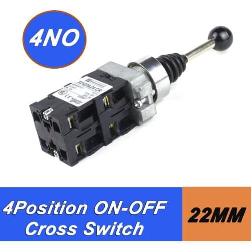 1pcs monolever switch XD2PA14 CR Schneider similar on-off 4positions 4NO cross switch joystick controllers switch