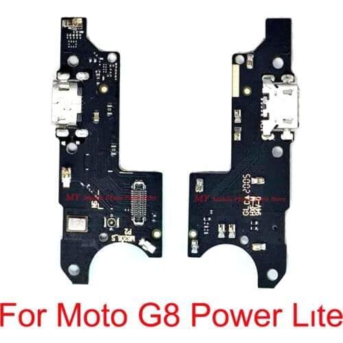 10 PCS New Charge USB Charging Dock Port Plug Connector Flex Cable For Motorola Moto G8 Power Lite Charger Port Flex Cable Part