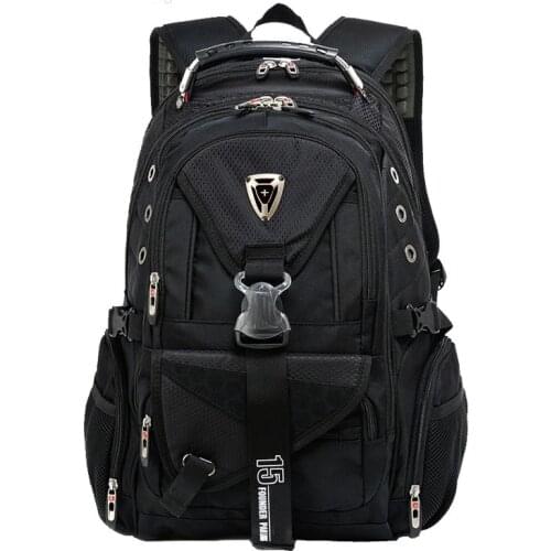 17 Inch Computer Bagpack Waterproof Swiss Multifunctional Travel Laptop Backpack Men Schoolbags Students Business Rucksack