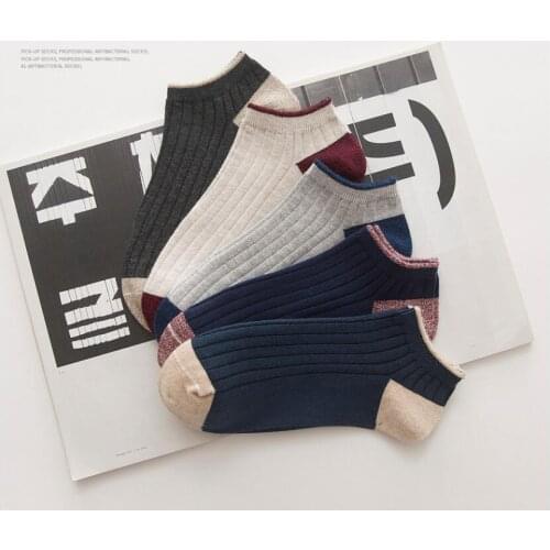 2021 5 pairs/lot Man Socks Cotton High Quality Cotton Leisure Casual Soft Breathable socks Summer