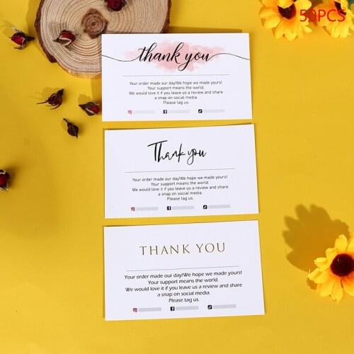 30 Pcs White Thank You Card Thank You For Your Order Card Praise Labels For Small Shop Gift Packet For Small Businesses Decor