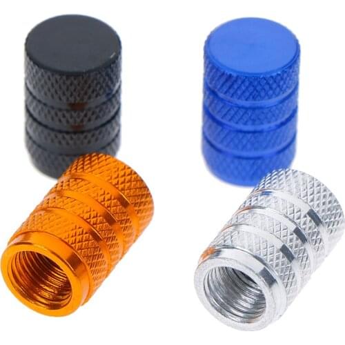 4Pcs/ Set Tire Valve Stems Air Dust Cover Screw Caps for Car Truck High Quality Stainless Steel Material Spike Wheel Tyre