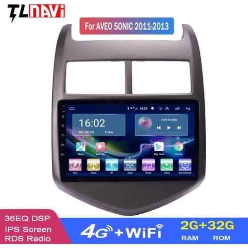 4G LTE 2G RAM 9 Inch Android 10 Car DVD Multimedia GPS Navigation System For Chevrolet Aveo/Sonic 2011-2013