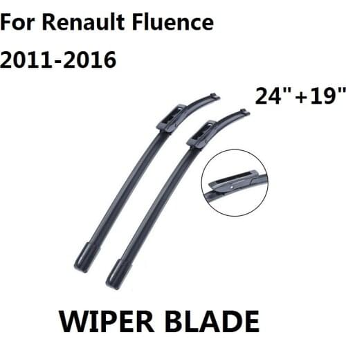 Car Accessories Wiper Blade For Renault Fluence 2011 2012 2013 2014 2015 2016 Natural Rubber Windscreen